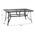 trapezi bruno 150x90x75yek metalliko orthogonio kafe me trypa omprelas f38 hm514512 extra photo 1