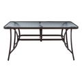trapezi bruno 150x90x75yek metalliko orthogonio kafe me trypa omprelas f38 hm514512 extra photo 2