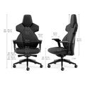 noblechairs dawn gaming chair pu leather made in italy black extra photo 5