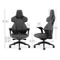 noblechairs dawn gaming chair fabric made in italy granite extra photo 1