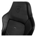 noblechairs hero gaming chair cold foam steel armrests 60mm casters 150kg black platinum extra photo 6