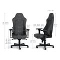 noblechairs hero gaming chair fabric breathable steel armrests 60mm casters 150kg anthracite extra photo 5