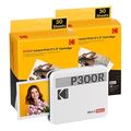 kodak mini 3 retro 4pass smartphone photo thermal printer portable 76 x 76 cm 8 sheets yello extra photo 1