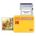 kodak mini 3 retro 4pass smartphone photo thermal printer portable 76 x 76 cm 8 sheets yello extra photo 3