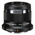 olympus 45mm 1 18 black mzuiko digital et m4518 lense micro ft extra photo 1