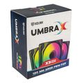 kolink umbra x 120mm argb high performance pwm fan triple pack black extra photo 3