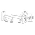 lafet tv wall mount jt 2518 100x100 12 22 extra photo 1