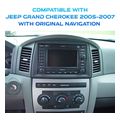 diq ssv 8271 cpa 10inc multimedia tablet for jeep grand cherokee mod 2005 2007 with original navi extra photo 2
