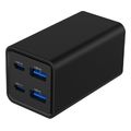 gembird 4 port 65w gan usb pd fast charger black ta uc 2a2c pd65 01 bk extra photo 3