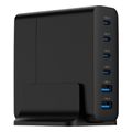 gembird 6 port 75w gan usb fast c harger black ta uc 2a4c pd75 01 bk extra photo 3