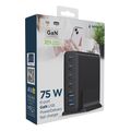 gembird 6 port 75w gan usb fast c harger black ta uc 2a4c pd75 01 bk extra photo 4