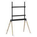 gembird tv floor stand 55 86 black wood max vesa 600x400 tvs 86f 01 bk extra photo 3