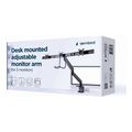 gembird desk mounted adjustable monitor arm for 3 monitors black extra photo 12 gembird desk mounted adjustable monitor arm for 3 monitors black extra photo 12