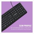 alcatroz silent usb wired keyboard kb1500 black extra photo 1