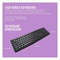 alcatroz silent usb wired keyboard kb1500 black extra photo 3