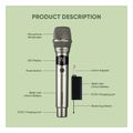 sonicgear professional uhf wireless microphone wm 3000ul platinum extra photo 10