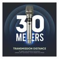 sonicgear professional uhf wireless microphone wm 3000ul platinum extra photo 8
