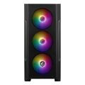 msi mag forge m100a micro gaming tower window 4x rgb fans black extra photo 1