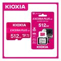 kioxia 4k micro sd gen2 512gb exceria plus uhs i u3 with adapter lmpl2m512gg2 extra photo 2