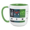 stor minecraft squared pattern young adult ceramic elite mug in gift box 385ml 75618 extra photo 1