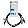 nedis cagl22200bk15 stereo audio cable 35mm male 2x rca male 150m black extra photo 2