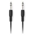 nedis cagl23000bk20 stereo audio cable 635mm male 635mm male 2m black extra photo 1