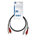 nedis cagl24200bk10 stereo audio cable 2x rca male 2x rca male 100m black extra photo 2