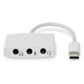 nedis ccgb65900wt01 usb 20 type c adapter usb c male 35mm female 010m white extra photo 1