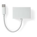 nedis ccgb65900wt01 usb 20 type c adapter usb c male 35mm female 010m white extra photo 2