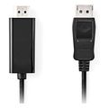 nedis ccgl37100bk10 displayport cable displayport male hdmi connector 1080p 100m black extra photo 1 nedis ccgl37100bk10 displayport cable displayport male hdmi connector 1080p 100m black extra photo 1