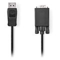nedis ccgl37301bk10 vga cable displayport male vga male 100m black extra photo 1