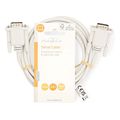 nedis ccgl52000iv20 serial cable d sub 9 pin male d sub 9 pin male 2m ivory extra photo 2