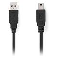 nedis ccgl60300bk20 usb 20 cable usb a male usb mini b 5pin male 200m black extra photo 1