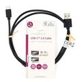 nedis ccgl60600bk10 usb 20 cable usb a male usb c male 15w 100m black extra photo 2