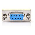 nedis ccgp52812me d sub coupler d sub 9 pin male d sub 9 pin female metal extra photo 2