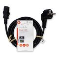 nedis cegl10000bk20 power cable angled schuko plug male iec 320 c13 200m black extra photo 2