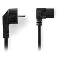 nedis cegl10020bk30 angled power cable plug with earth contact male iec 320 c13 300m black extra photo 1 nedis cegl10020bk30 angled power cable plug with earth contact male iec 320 c13 300m black extra photo 1