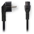 nedis cegl10100bk20 power cable angled schuko male iec 320 c5 200m black extra photo 1 nedis cegl10100bk20 power cable angled schuko male iec 320 c5 200m black extra photo 1
