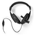 nedis chst210bk pc headset over ear stereo 1x 35mm 2x 35mm black extra photo 1