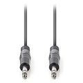 nedis coth23020gy15 stereo audio cable 635mm male 635mm male 150m dark grey extra photo 1