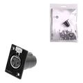 nedis cotp15911bk xlr chassis mount xlr 3 pin female blackp extra photo 1
