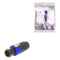 nedis cotp16900bk speaker connector speaker 4 pin female blackp extra photo 1