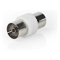 nedis csgb40941wt coax adapter iec coax female iec coax female whitep extra photo 1