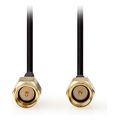 nedis csgl02000bk50 sma cable sma male sma male 50ohm 500m black extra photo 1