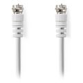 nedis csgl41000wt20 satellite antenna cable f male f male 200m white extra photo 2