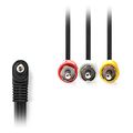 nedis cvgl22400bk20 audio video cable 35mm male 3x rca male 2m black extra photo 1