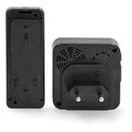 nedis doorb310bk wireless doorbell set with 1 receiver and 58 melodies black extra photo 4