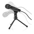 nedis mictj100bk wired microphone on off button with tripod 35 mm extra photo 2