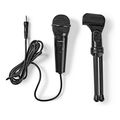 nedis mictj100bk wired microphone on off button with tripod 35 mm extra photo 4