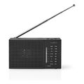 nedis rdfm1200bk fm am radio 15 w pocket size black extra photo 1